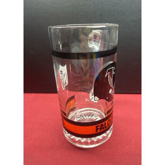 Vintage Heavy Glass Beer Mug Atlanta Falcons NFL Football 12 oz. - Picture 5 of 8
